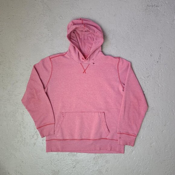 Reclaimed Vintage Other - Vintage faded/distressed red hoodie pullover sweatshirt men's L
